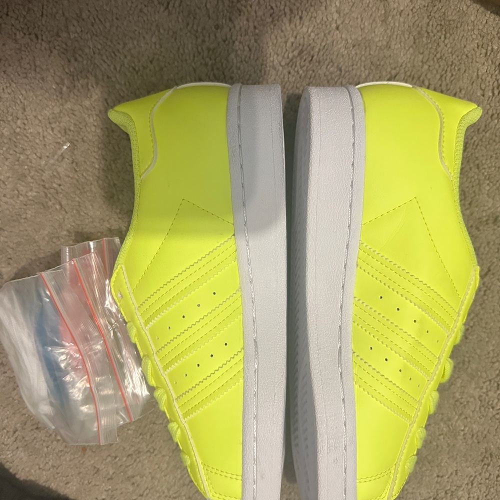 Adidas Bright Lime Sneakers with White Sole - Picture 4 of 7